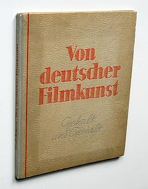 Image du vendeur pour Von deutscher Filmkunst. Gehalt und Gestalt. mis en vente par Versandantiquariat Hsl