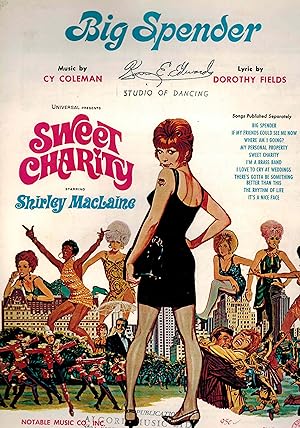 Image du vendeur pour Big Spender - Sheet Music from Sweet Charity - Shirley MacLaine Cover mis en vente par ! Turtle Creek Books  !