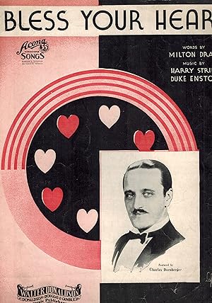 Bless Your Heart - Vintage Sheet Music Charles Dornberger Cover