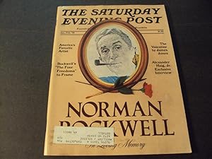 Saturday Evening Post Jan/Feb 1979 America's Favorite Artist Norman Rockwell