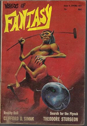 Seller image for WORLDS OF FANTASY: Issue #4, Spring 1971 for sale by Books from the Crypt