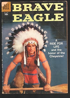 -Brave Eagle-Four Color Comics #929 1958-Dell-Photo cover from the TV series-Indian stories-VG-