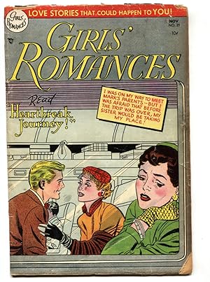GIRLS' ROMANCES #29 1954-DC COMICS-SWIMSUIT PANELS-LOVE fr