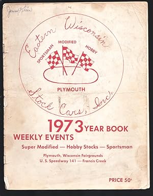 Eastern Wisconsin Stock Cars Racing Yearbook 1976-Car pix with driver profiles-Race info-Autograp...