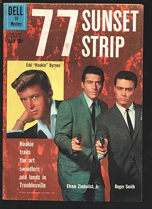 77 Sunset Strip-Four Color Comics #1066 1960-Dell-Roger Smith-Efrem Zimbalist Jr-Alex Toth art-VG