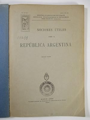 Nociones Ùtiles Sobre La Repùblica Argentina.