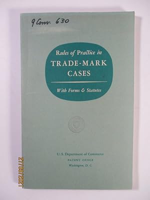 Bild des Verkufers fr Rules of Practice in Trade-Mark Cases. zum Verkauf von Antiquariat Bookfarm