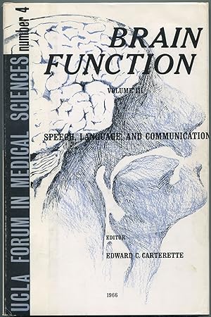 Seller image for Speech, Language, and Communication. Brain Function: Volume III for sale by Between the Covers-Rare Books, Inc. ABAA