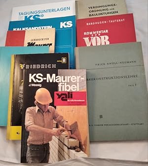 Thematisches Konvolut für Baugewerbe 10 Hefte [10 Hefte].