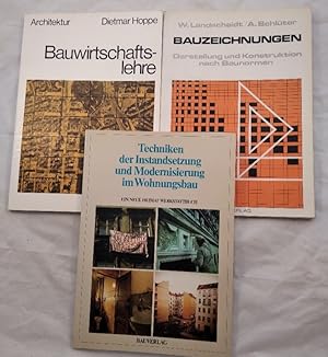 Thematisches Konvolut zur Bauwirtschaft von 3 Heften [3 Hefte].