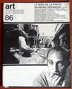 Seller image for Art Press International 86 NOVEMBRE 1984 for sale by castlebooksbcn