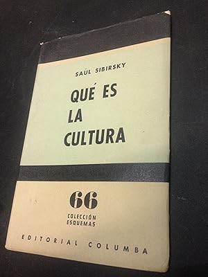 Imagen del vendedor de Qu es la cultura a la venta por Vrtigo Libros