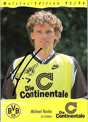 Bild des Verkufers fr Original Autogramm Michael Henke BVB /// Autogramm Autograph signiert signed signee Saison 1995 / 1996 zum Verkauf von Antiquariat im Kaiserviertel | Wimbauer Buchversand