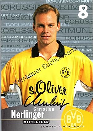 Mehmet Scholl Autogrammkarte Bayern München 1998-99 Original Signiert