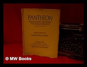 Seller image for Pantheon Monatsschrift Der Freunde Und Sammler Der Kunst for sale by MW Books Ltd.