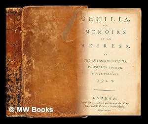 Seller image for Cecilia : or memoirs of an heiress / by Miss Burney. Author of Evelina: vol. V for sale by MW Books Ltd.