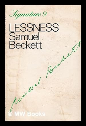 Bild des Verkufers fr Lessness / by Samuel Beckett zum Verkauf von MW Books Ltd.