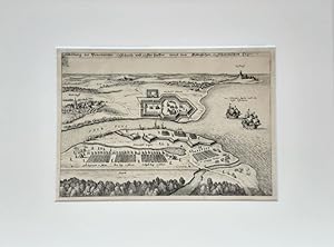 Penemünder Schantz. - (Merian Kupferstich-Karte / 1650)