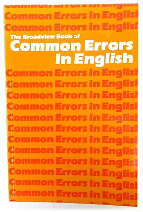 Bild des Verkufers fr The Broadview Book of Common Errors in English zum Verkauf von PsychoBabel & Skoob Books