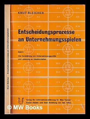 Imagen del vendedor de Entscheidungsprozesse an Unternehmungsspielen a la venta por MW Books