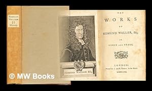 Bild des Verkufers fr The works of Edmund Waller : Esq; in verse and prose zum Verkauf von MW Books