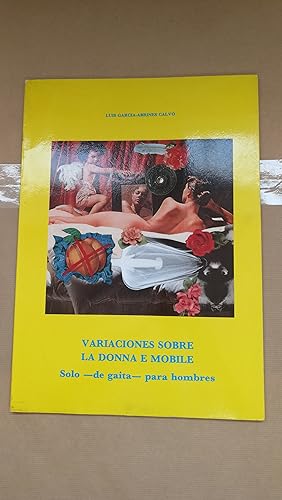 Bild des Verkufers fr VARIACIONES SOBRE LA DONNA E MOBILE. SOLO -DE GAITA- PARA HOMBRES. zum Verkauf von LIBRERIA ANTICUARIA LUCES DE BOHEMIA