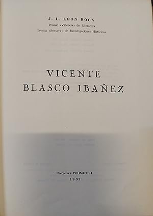 Seller image for VICENTE BLASCO IBAEZ for sale by AL TOSSAL