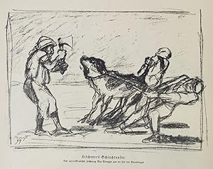 Bild des Verkufers fr Kitcheners Schlachtopfer. Eine unverffentlichte Zeichnung Max Slevogts aus der Zeit des Burenkrieges. zum Verkauf von Antiquariat Martin Barbian & Grund GbR