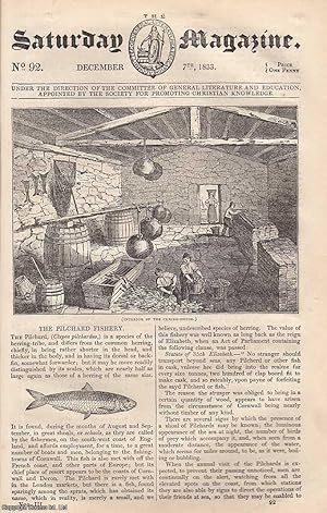 Seller image for The Pilchard Fishery; The Coral Islands; Hindoo Devotees; The Abbey of St. Alban, etc. Issue No. 92, December 7th, 1833. A complete original weekly issue of the Saturday Magazine, 1833. for sale by Cosmo Books