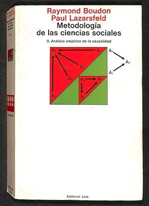 Imagen del vendedor de Metodologa de las ciencias sociales. II. Anlisis emprico de la causalidad. a la venta por Els llibres de la Vallrovira