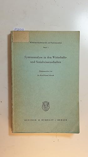 Imagen del vendedor de Systemanalyse in den Wirtschafts- und Sozialwissenschaften a la venta por Gebrauchtbcherlogistik  H.J. Lauterbach