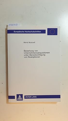 Seller image for Bewertung von Unternehmensakquisitionen unter Bercksichtigung von Realoptionen for sale by Gebrauchtbcherlogistik  H.J. Lauterbach