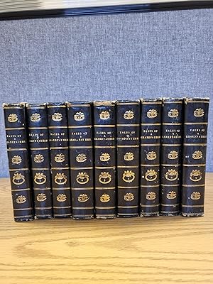 Tales of a Grandfather 9 volumes complete leather signed