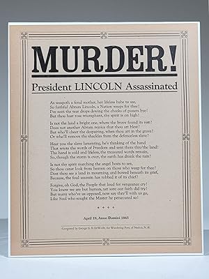 MURDER! President Lincoln Assassinated