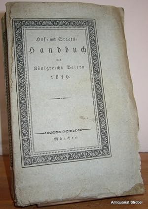 Hof- und Staats-Handbuch des Königreichs Baiern 1819.