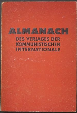 Seller image for Almanach des Verlages der Kommunistischen Internationale 1921. for sale by Antiquariat Rainer Schlicht