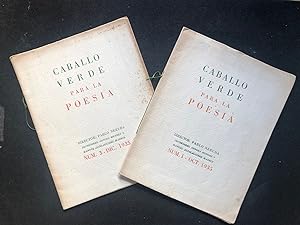 Caballo Verde para la poesía 1 y 3. Dibujos de Jose Caballero