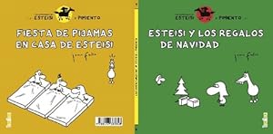 Imagen del vendedor de Esteisi y los regalos de Navidad * Fiesta de pijamas en casa de Esteisi: Las aventuras de Esteisi y Pimiento 6. (Libro reversible). a la venta por La Librera, Iberoamerikan. Buchhandlung