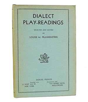Imagen del vendedor de DIALECT PLAY-READINGS a la venta por Rare Book Cellar