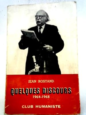 Seller image for Quelques Discours 1964-1968 for sale by World of Rare Books