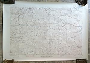 Denver Mountain Parks Colorado Rocky Mountains 1948 large topographical chart
