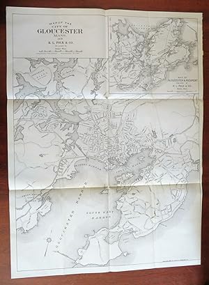 Gloucester Massachusetts 1938 Polk detailed city plan Annisquam Harbor