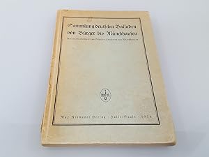 Sammlung deutscher Balladen von Bürger bis Münchhausen