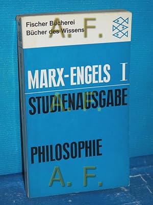 Bild des Verkufers fr I. Philosophie (aus der Reihe: Studienausgabe in 4 Bnden - NUR Band 1) zum Verkauf von Antiquarische Fundgrube e.U.