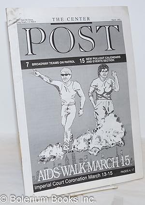 Seller image for The Center Post March 1992: AIDS Walk March 15 for sale by Bolerium Books Inc.