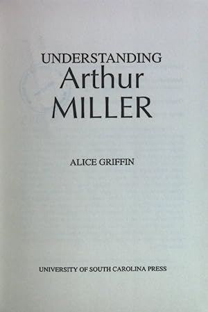 Immagine del venditore per Understanding Arthur Miller. venduto da books4less (Versandantiquariat Petra Gros GmbH & Co. KG)