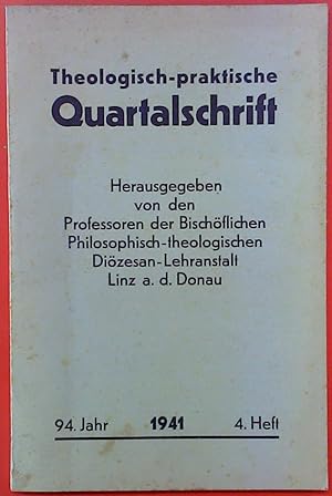 Bild des Verkufers fr Theologisch-praktische Quartalsschrift - 94. Jahr / 1941 / 4. Heft zum Verkauf von biblion2