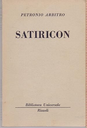 Immagine del venditore per Satiricon (531-532 B.U.R.) - Petronio Arbitro venduto da libreria biblos