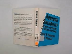 Seller image for Aqueous Solubility: Methods of Estimation for Organic Compounds for sale by Das Buchregal GmbH