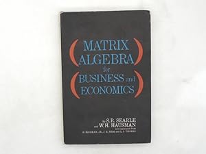Imagen del vendedor de Matrix Algebra for Business and Economics a la venta por Das Buchregal GmbH